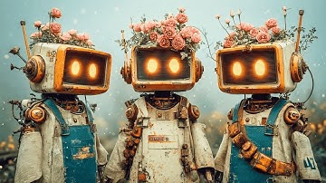 AI Music Video – “Robots in the Garden” | A Gentle Future of Memories