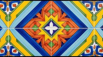 Mediterranean Tiles — Flowing Colors & Calm Geometry | AI Visual Art - “Java Musette”