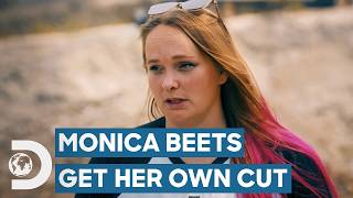 Monica Beets Gets Her Own Cut (With A Catch) | Gold Rush