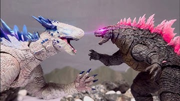 EVOLVED GODZILLA  vs SHIMO | Stop motion fight |