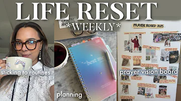 JANUARY LIFE RESET | prayer vision board, planning, sticking to my routine for 2025!