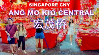 Singapore Chinese New Year 2025 | Ang Mo Kio Central CNY Market | 4K HDR Travel Video🇸🇬🧧🐍