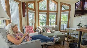 Her Custom Tiny Home w/ Main Floor Bedroom & Large Windows