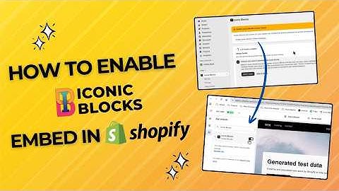 How to Enable Iconic Blocks Theme Embed in Shopify – Step by Step Guide