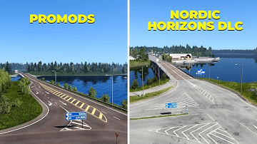 ProMods vs Nordic Horizons DLC - ETS2 Comparison