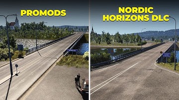 ProMods vs Nordic Horizons DLC - ETS2 Comparison