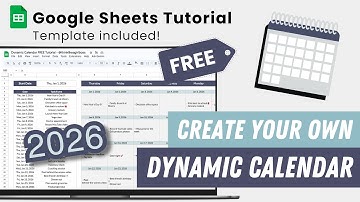 Dynamic Calendar Google Sheets Tutorial + FREE Template