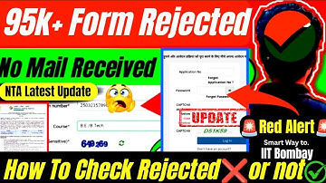 My JEE Mains Form Rejected 😭-NTA Official notice🚨 JEE Mains Registration 2026✅ #jee #iit #shorts