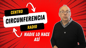 🤫 NADIE halla el Centro y Radio de una CIRCUNFERENCIA así, salvo YO... y ahora TÚ 💪  #matematicas