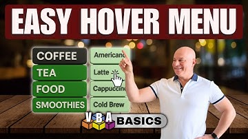 WOW Excel UI Trick: Hover Menu + Auto-Generated Item List