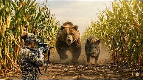 Massive Hog & Black Bear Hunt: Insane Wild Boar Hunting Moments | Hulk Epic Battle