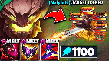 WHEN MALPHITE HITS 1100 AP HE TRANSFORM INTO A BALLISTIC MISSILE (STRONGEST ULT EVER)