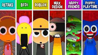 Incredibox Sprunki Retake Vs BFDI Vs ROBLOX Vs Poppy Playtime Vs Happy Friends Vs Max (ALL Retake)