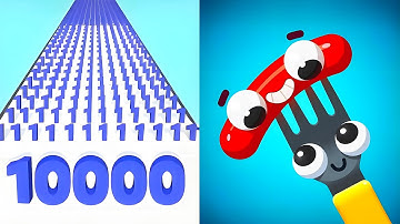 Number Master vs Fork N Sausage 💥 EPIC SpeedRun Challenge - All Levels Unlocked (Android,iOS)