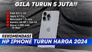 HARGA ANJLOK 🤯, 7 HP iPhone TERBARU Turun Harga 2024