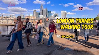 Thames River Walk: London’s 🇬🇧 Must-See Landmarks - 4K HDR