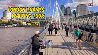 Thames River Walk: London’s 🇬🇧 Must-See Landmarks - 4K HDR