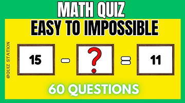 Can You Solve This? 🔢 Ultimate Math Quiz Challenge | Easy to Hard Questions | Part -5