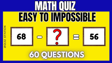 Can You Solve This? 🔢 Ultimate Math Quiz Challenge | Easy to Hard Questions | Part -5