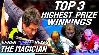 The Magician’s Richest Wins! Efren Reyes’ Top 3 Highest Prize Money Matches