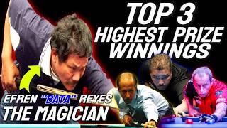 The Magician’s Richest Wins! Efren Reyes’ Top 3 Highest Prize Money Matches