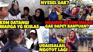 Nyesel Kan Bu⁉️Ngamuk ke KDM Malah Gak Dapet Bantuan. Yg Sopan Dapet Bantuan. Situ Ciburuy Dibongkar