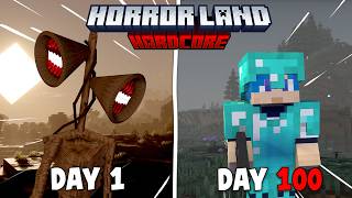100 Hari Minecraft Hardcore HORROR LAND