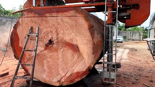 Woodcutting Expert Cuts Down Ancient Tree To Create Giant Table