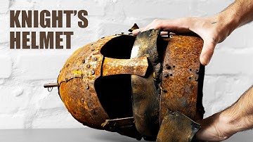 Medieval Knight Helmet Restoration | From Ruined to Legendary | ASMR Video
