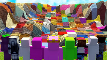 I Put 9 YouTubers in Random Minecraft Chunks