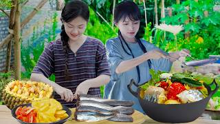 Cook Sour Fish Soup, Pineapple Fried Rice, Celebrate Liziqi Return After 3 Years | Nguyễn Lâm Anh