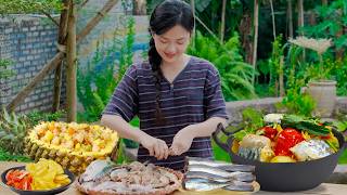 Cook Sour Fish Soup, Pineapple Fried Rice, Celebrate Liziqi Return After 3 Years | Nguyễn Lâm Anh