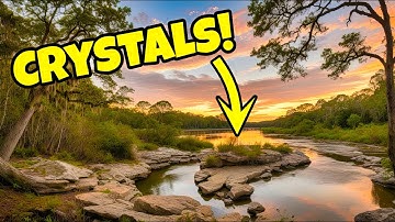 These River Banks are LOADED with Crystals & Fossils! 🛶🔍💎🦴