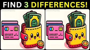 📥Three Changes Hidden in Plain Sight🎉【#393 Brain Game Challenge Find 3 Differences】