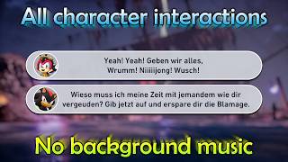 🇩🇪 Sonic Racing CrossWorlds – All Character interactions with clean audio (German)