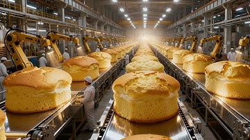 Behind the Factory: From Wheat Grain to Sponge Cake — The Complete Production Line (Full Process)