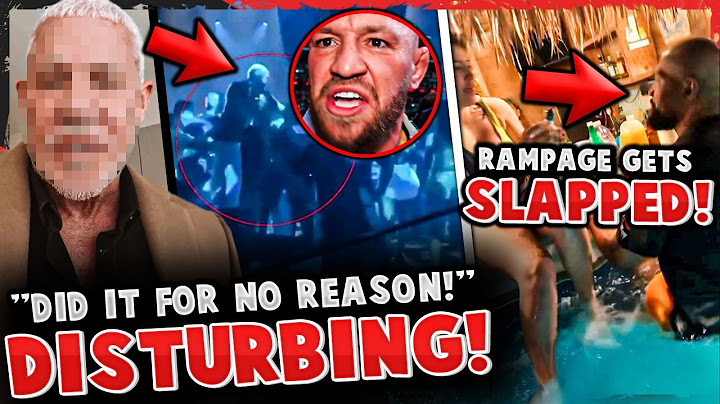 DISTURBING DETAILS EMERGE of Conor McGregor's ALTERCATION! Rampage Jackson SLAPPED IN THE FACE!