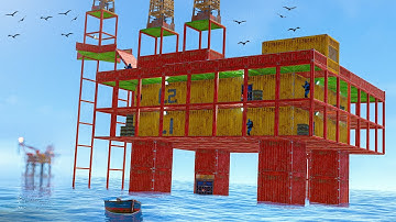 I Built My Own OIL RIG in Official Rust...