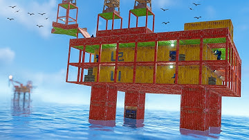 I Built My Own OIL RIG in Official Rust...