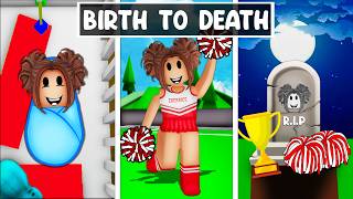 BIRTH To DEATH Of A CHEERLEADER In Roblox Brookhaven!!