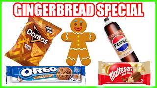 Gingerbread Overload?! Trying Every 2025 Gingerbread Snack & Drink! Review Special