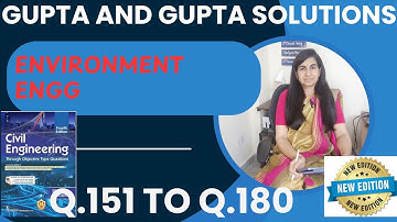 Gupta and Gupta Environment Engg Solutions || Part-||Q.151 to180 #guptaandgupta  #civilengg