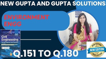 Gupta and Gupta Environment Engg Solutions || Part-||Q.151 to180 #guptaandgupta  #civilengg