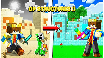 Minecraft, But Mobs Drop EXTREMELY OP Structures!