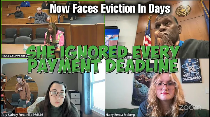 She Ignored Every Payment Deadline - Now Faces Eviction In Days