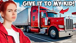 Crazy Karen DEMANDS I Give Her Spoiled Child My Semitruck For His Birthday!