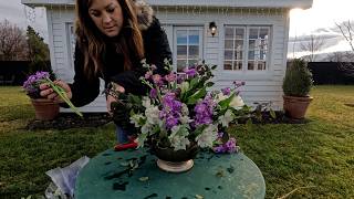 Making Two Fresh Flower Arrangements! 💐☀️💚 // Garden Answer