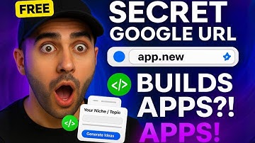 ⚡Secret Google URL Builds AI Web Apps From One Sentence (App.new Tutorial)🚀