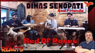 Red Reacts To Dimas Senopati | Bed Of Roses ( Acoustic Cover )