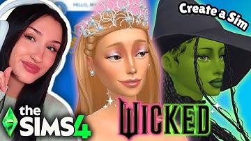 recreating Glinda and Elphaba from WICKED in The Sims 4